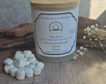 Świeca o zapachu ogniska i pianek marshmallow, Kolekcja Tajemnic, 12 oz