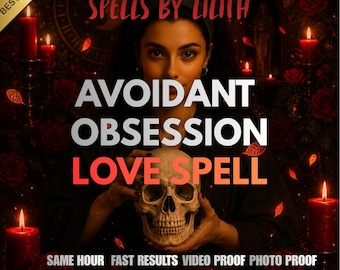 Avoidant to Obsessed Love Spell, Obsession Love Spell, Avoidant Spell, Make Them Chase You FAST, End Hot and Cold ex, Fast Results 24–72h