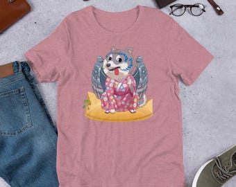 Grappig Crazy Dog-T-shirt 312 | Uniseks Bella Canvas 3001