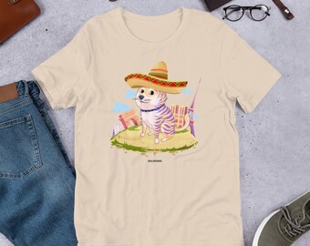 Grappig Crazy Dog-T-shirt 217 | Uniseks Bella Canvas 3001