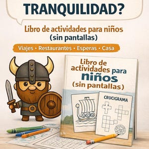 Printable PDF Activity Book for Kids | Keep Your Child Entertained Without Screens | Ideal for Travel, Restaurants, and Home