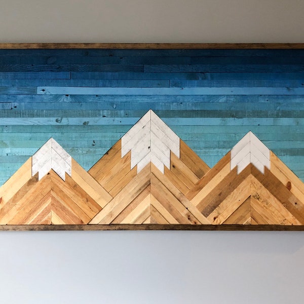 Mountain Wood Wall Art/Decor