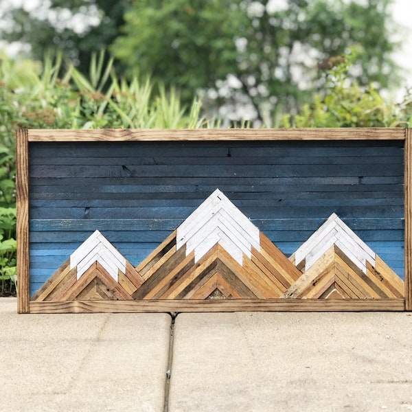 Mountain Wood Wall Art/Decor
