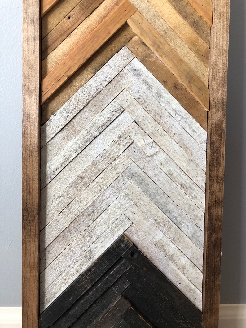 Geometric Chevron Wood Wall Art/Decor | Etsy