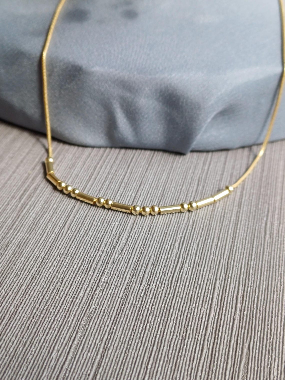 14K Gold Custom Morse Code Necklace | Secret Message Jewelry ...