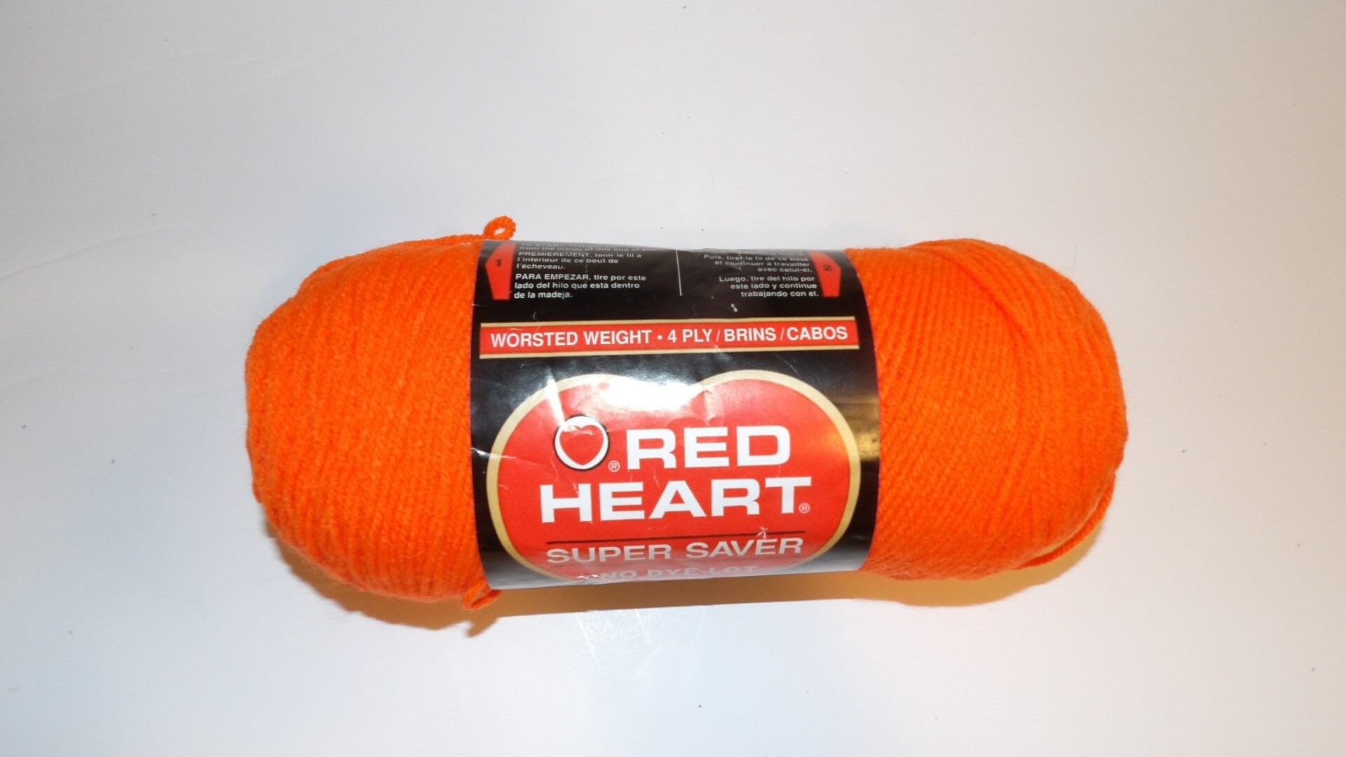 Red Heart Yarn 354 Vibrant Orange 8 Ounce Skein Etsy UK