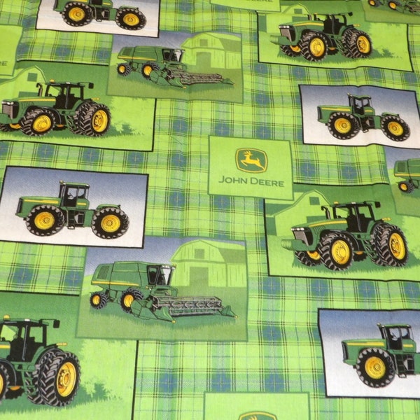 John Deere Tractor Cotton Fabric