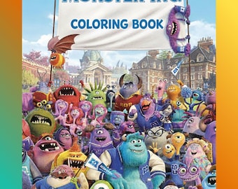Kolorowanka „Potwory i Spółka” | Zabawne strony do druku dla dzieci i dorosłych | Aktywność inspirowana filmem Pixar