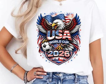 USA World Cup 2026 Soccer Fan Graphic Tee, American Football Lover Shirt,