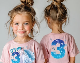 Custom Elsa Birthday Girl Shirt, Frozen Princess Tee,
