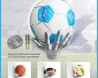 Présentoir à Ballons De Foot - Support 6 Places, 10 Cm, Neuf
