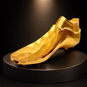 Ball-Wandhalter Fußballschuh LOW POLY – Soccer Ball Holder | Wandhalterung für Bälle | Geschenk für Fußballfans | Wall Mount
