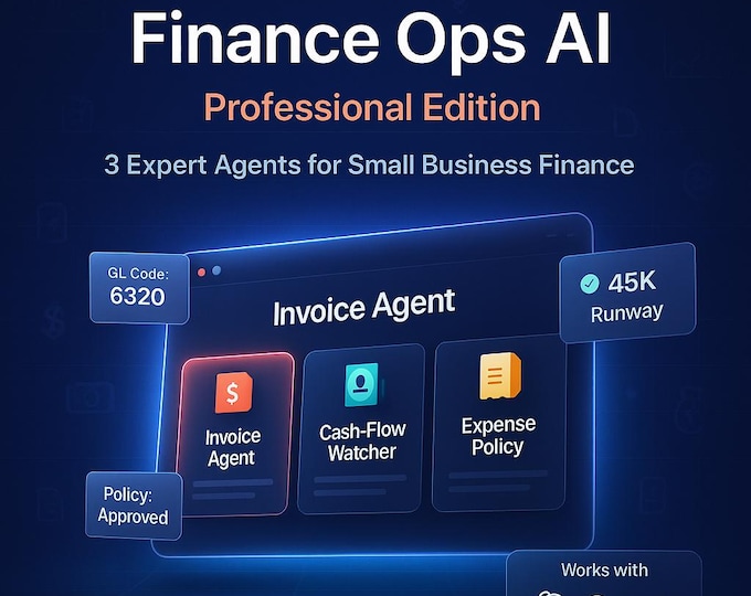 Featured listing image: AI Agents for Small Business – Finance & CFO Ops: Invoice, AP, Cash Flow (ChatGPT)