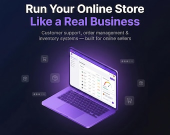 Kit de Operaciones E-commerce para Vendedores Online | Soporte al Cliente + Gestión de Pedidos + Inventario | Descarga InstantáneaOnline