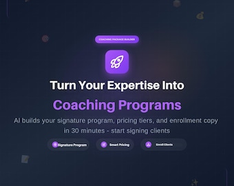 Coaching Business AI Toolkit | Program Naming + Pricing Strategy + Enrollment Copy | Instant Download