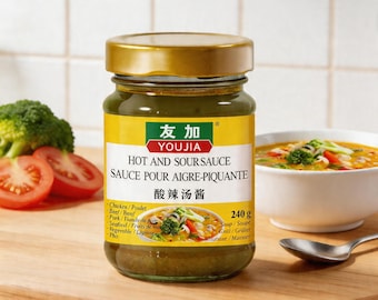 Authentische scharfe und saure Sauce | 180 Tage fermentierte Chili- und Ingwerpaste | Restaurant Qualität Asiatisches Würzmittel von Youjia