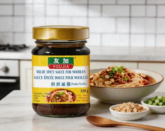 Youjia Milde Würzige Sauce für Nudeln 220g Glas