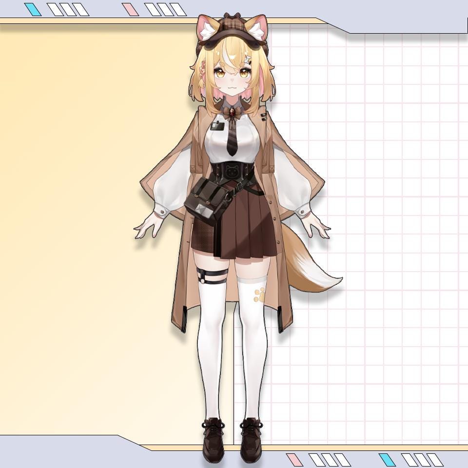 Premade Live2d Vtuber Model: Ready to Use, Vtubestudio Compatible - Etsy