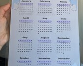 Digital 2026 Calendar PDF A4 – Minimalist Yearly Calendar – Printable Planner – Instant Download