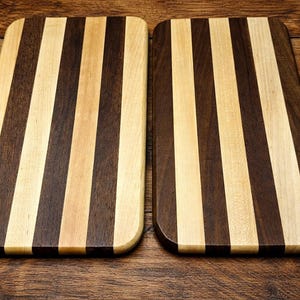 Custom Walnut & Maple Cutting Board – Handmade – Small Serving or Prep Board
