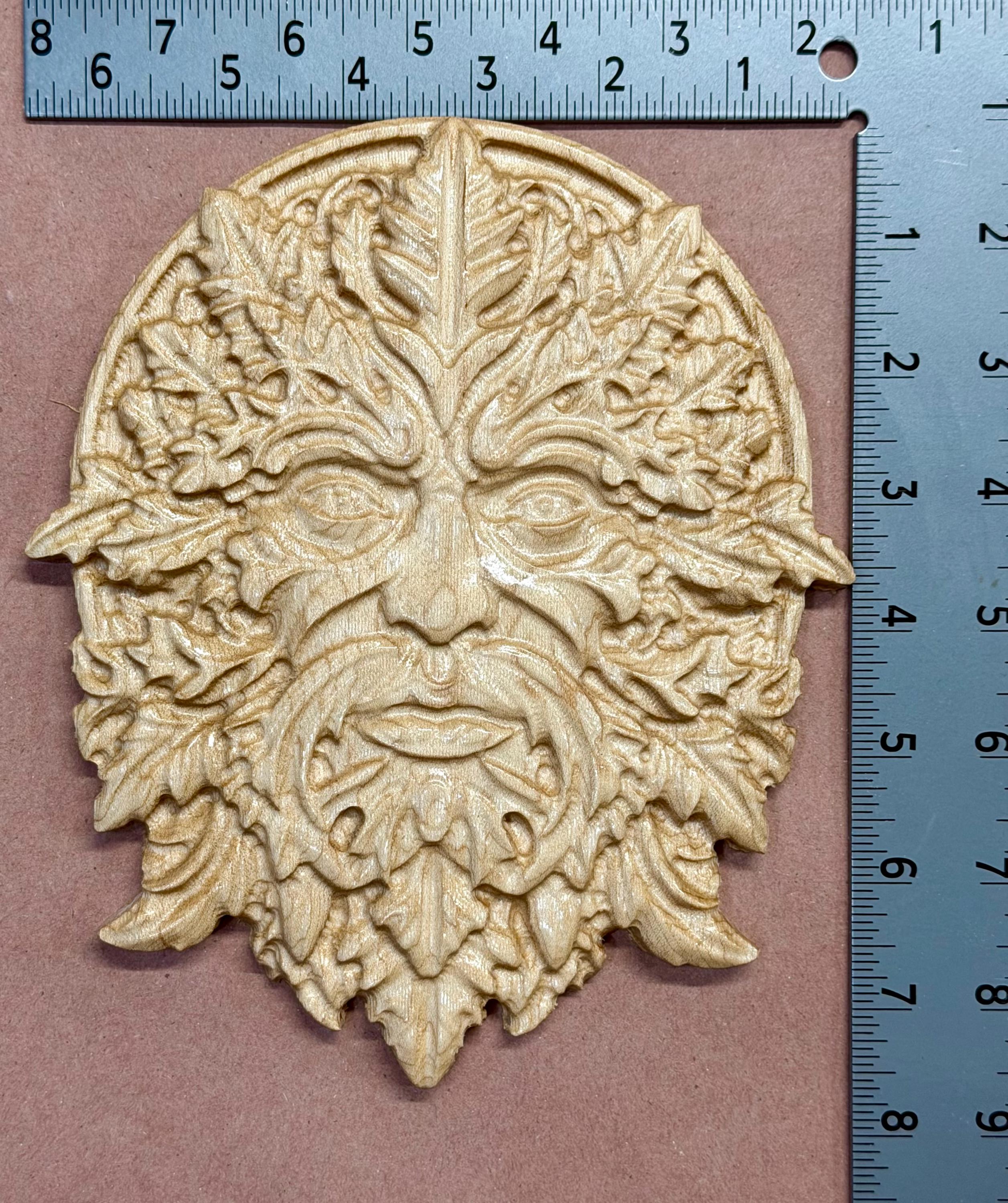 Green Man Wood Carving – Celtic Forest Spirit Wall Art - Etsy