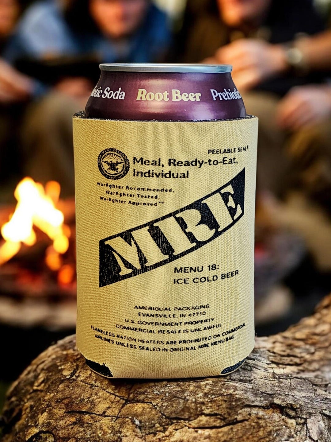 Can Cooler - Military MRE Themed Can Cosie - Menu 18, Ice Cold Beer ...