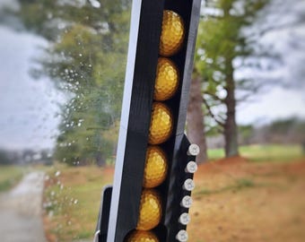 Magnetic Golf Ball & Tee Holder – Golf Cart Accessory, Separates for 3 or 6 Ball Capacity, 6 Golf Tees - Perfect Golfing Gift for Mom or Dad
