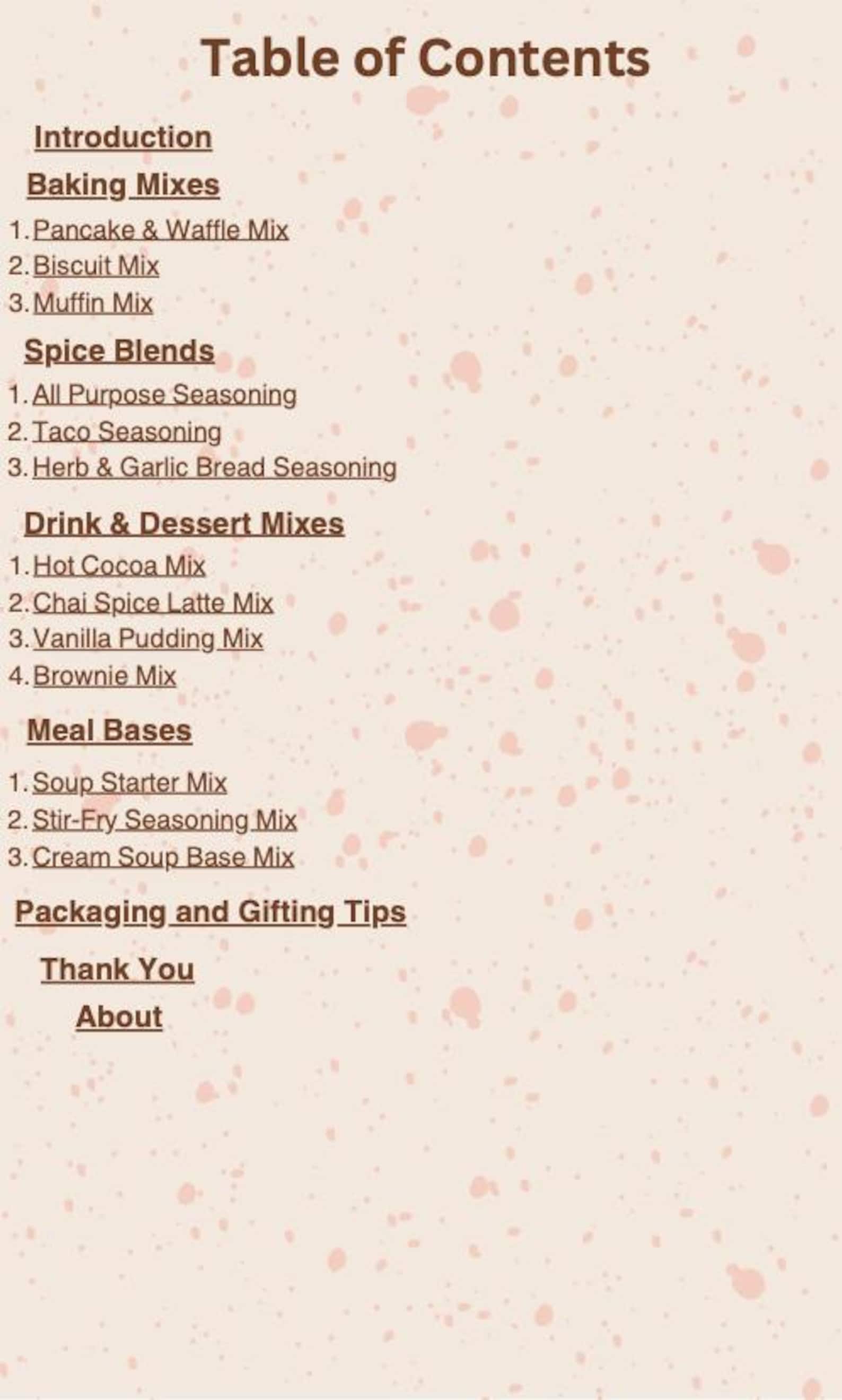Make Your Own Pantry Mixes Ebook - Etsy
