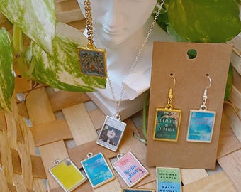 Custom Book Cover Earrings