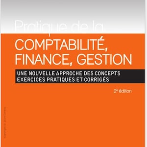 May include: A book cover with the title "Pratique de la COMPTABILITÉ, FINANCE, GESTION" in white text on an orange background. The author's name, Rodolphe Vandesmet, is at the top. The book is a guide to accounting, finance, and management.
