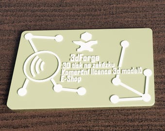 Custom NFC Business Card – Minimalist 3D-Printed Design