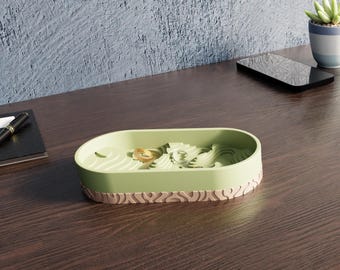Topography Jewelry Tray — 3D printable STL, contour trinket dish, instant download, hobby license