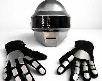 Daft Punk helmet and gloves (Thomas Bangalter)