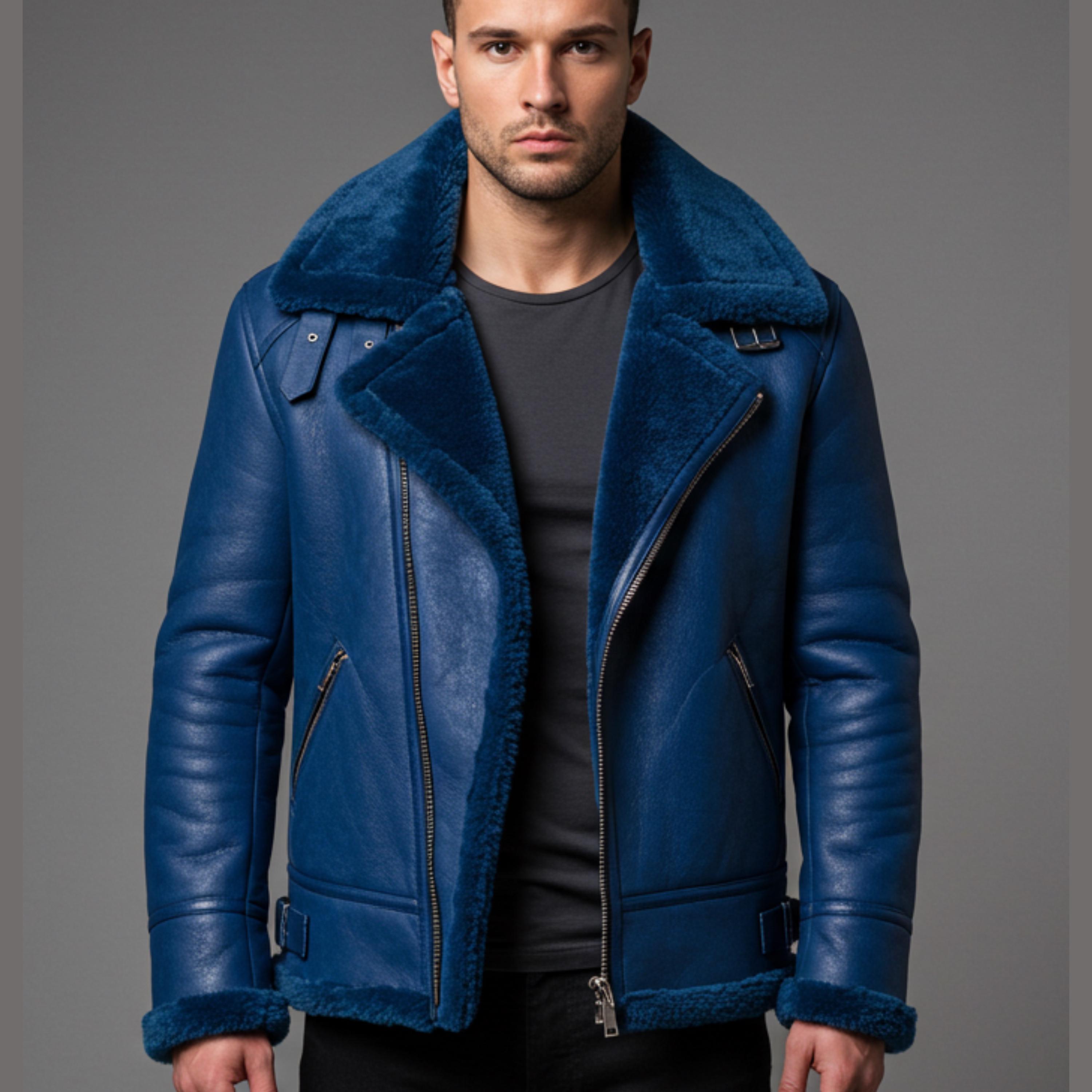 Blue Aviator Jacket