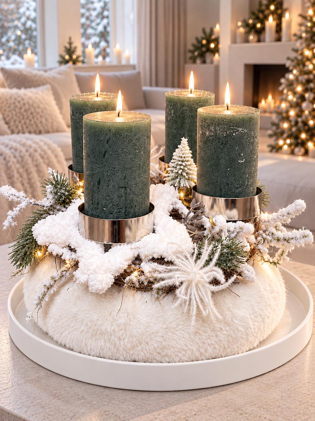 Teelichthalter adventskranz