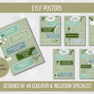 Boho EYLF 2.0 Posters | Early Childhood Learning Outcomes (PDF Download A4/A3 Scaleable)