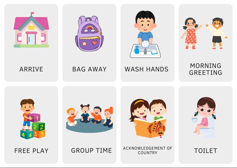 Classroom Daily Routine Cards | Visual Schedule for Early Learning ...