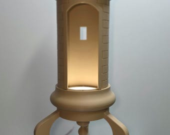 Puerto Rican Garita Lamp | 3D Printed El Morro Sentry Box Desk or Wall Light