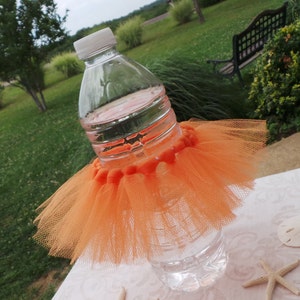 Bridal Shower Decor, Water Bottle Tutu Skirt, Baby Shower Decor, 15 pcs.