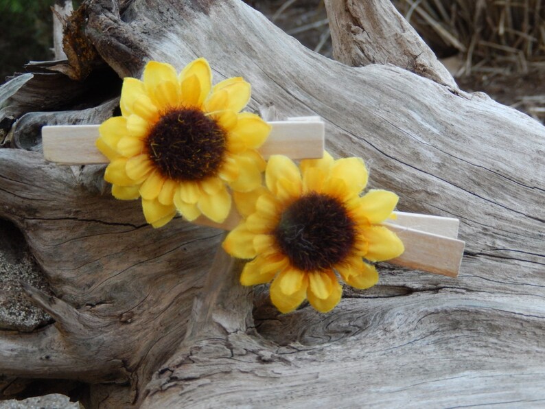 Sunflower Wedding Decor Place Card Holders Clothes Pins at Etsy