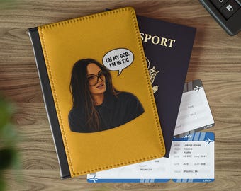 Lisa Barlow Passport Holder, Oh my God, I'm in 17C Travel Wallet