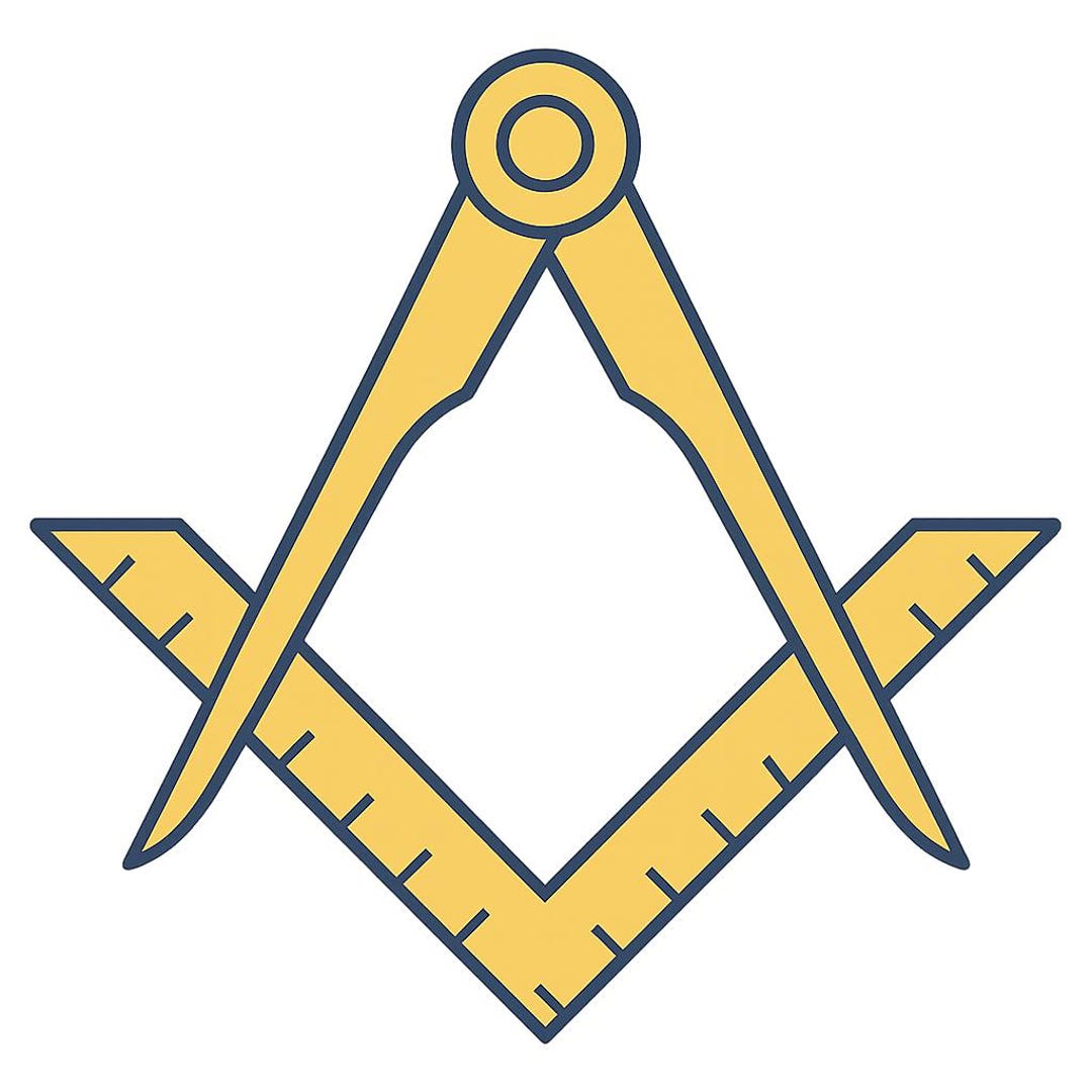 Equerre et compas – Emblème maçonnique PNG | Symbole franc-maçon ...