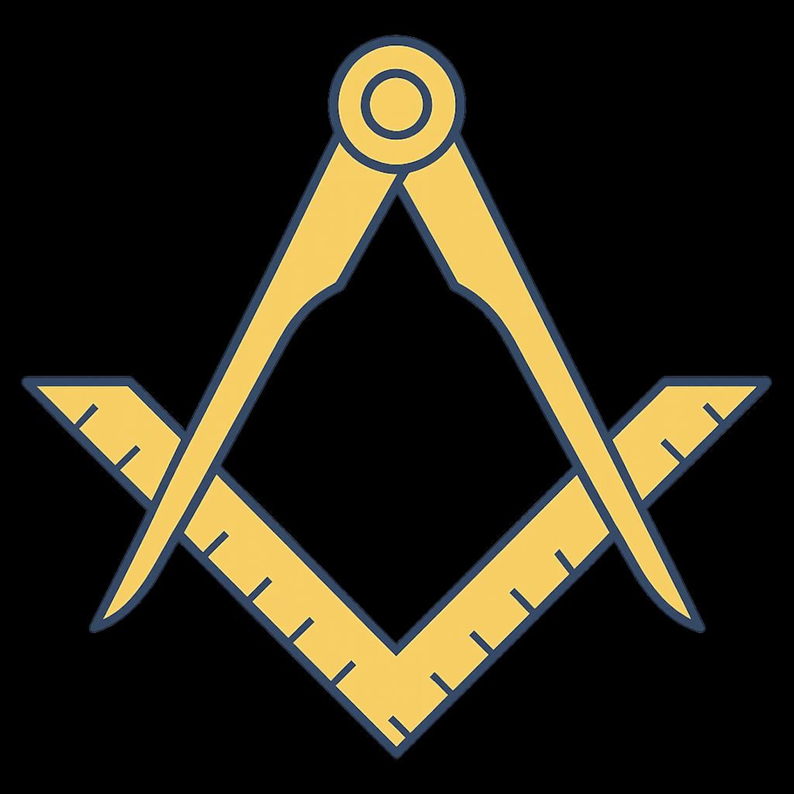 Equerre et compas – Emblème maçonnique PNG | Symbole franc-maçon ...