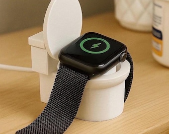 Estación de carga para Apple Watch en el inodoro