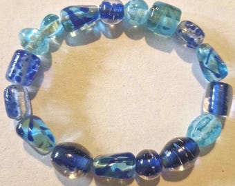 Handmade blue bracelet