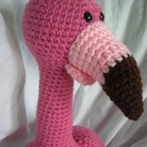 Frida the Flamingo - Amigurumi Crochet Plush PATTERN ONLY (PDF)