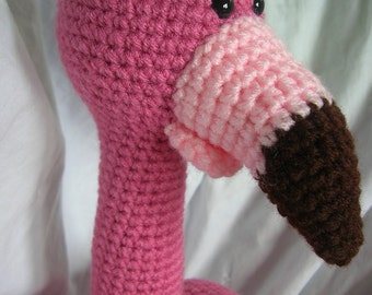 Frida the Flamingo - Amigurumi Crochet Plush PATTERN ONLY (PDF)