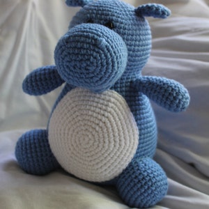 Hilda the Hippo Crochet Amigurumi PATTERN ONLY PDF image 2