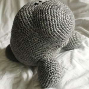 Manfred the Manatee Amigurumi Plush Crochet PATTERN ONLY PDF image 5