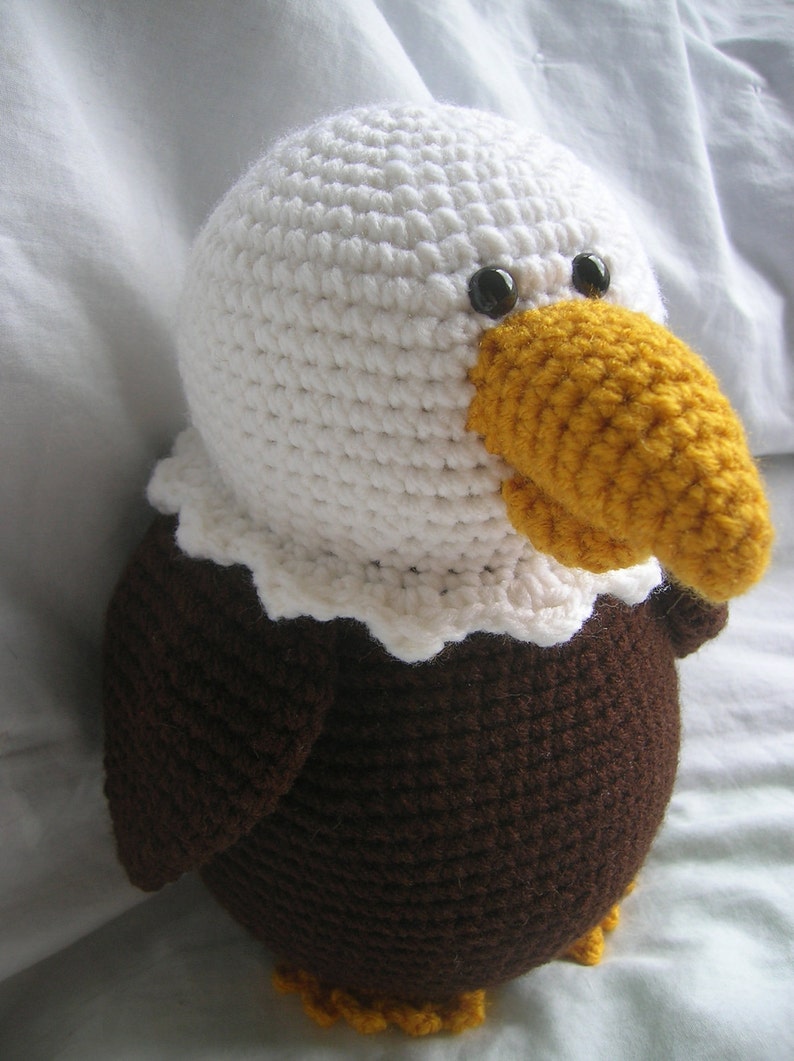 Bailey the Bald Eagle Amigurumi Plush Crochet PATTERN ONLY PDF image 2